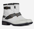 Jennifér™ Luxe  White Python-Print & Blaque-Python Print Boots by The Jennifer Michener Collection