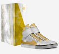 Wali™ Luxe Silver & Gold Italian Suede High Tops with Silver Soles