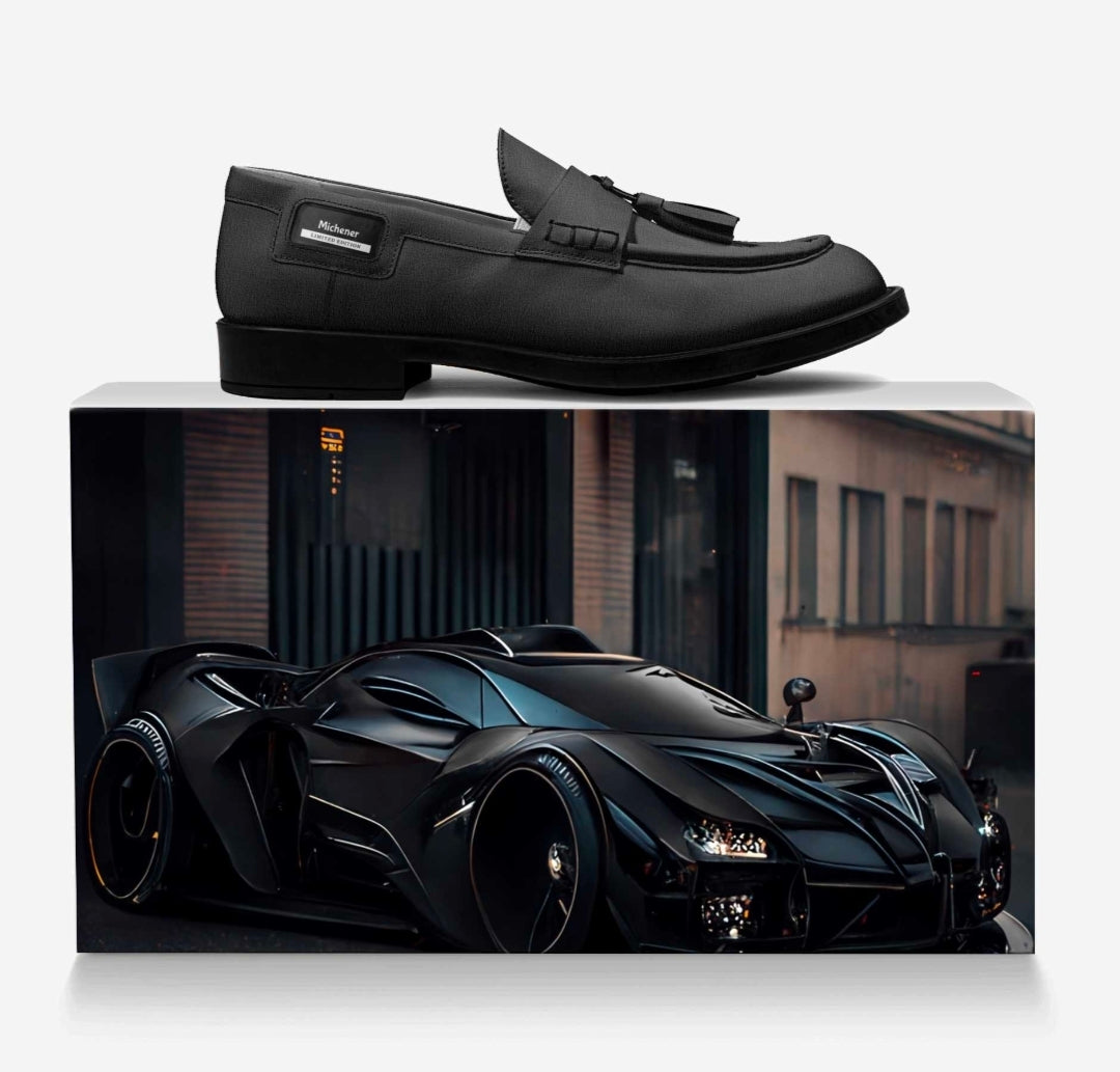 Michener™ Luxe Classic Black Tassel Loafers