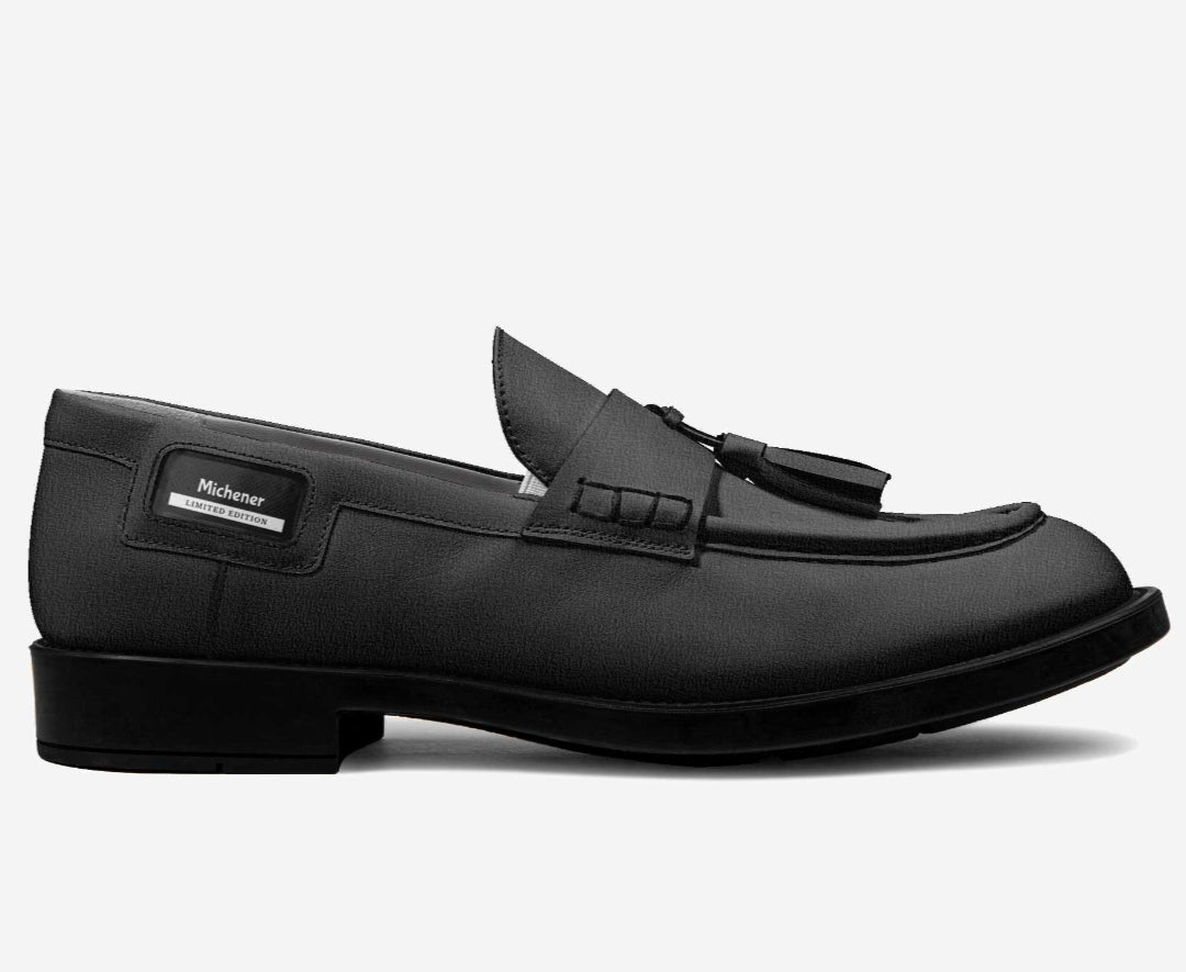 Michener™ Luxe Classic Black Tassel Loafers