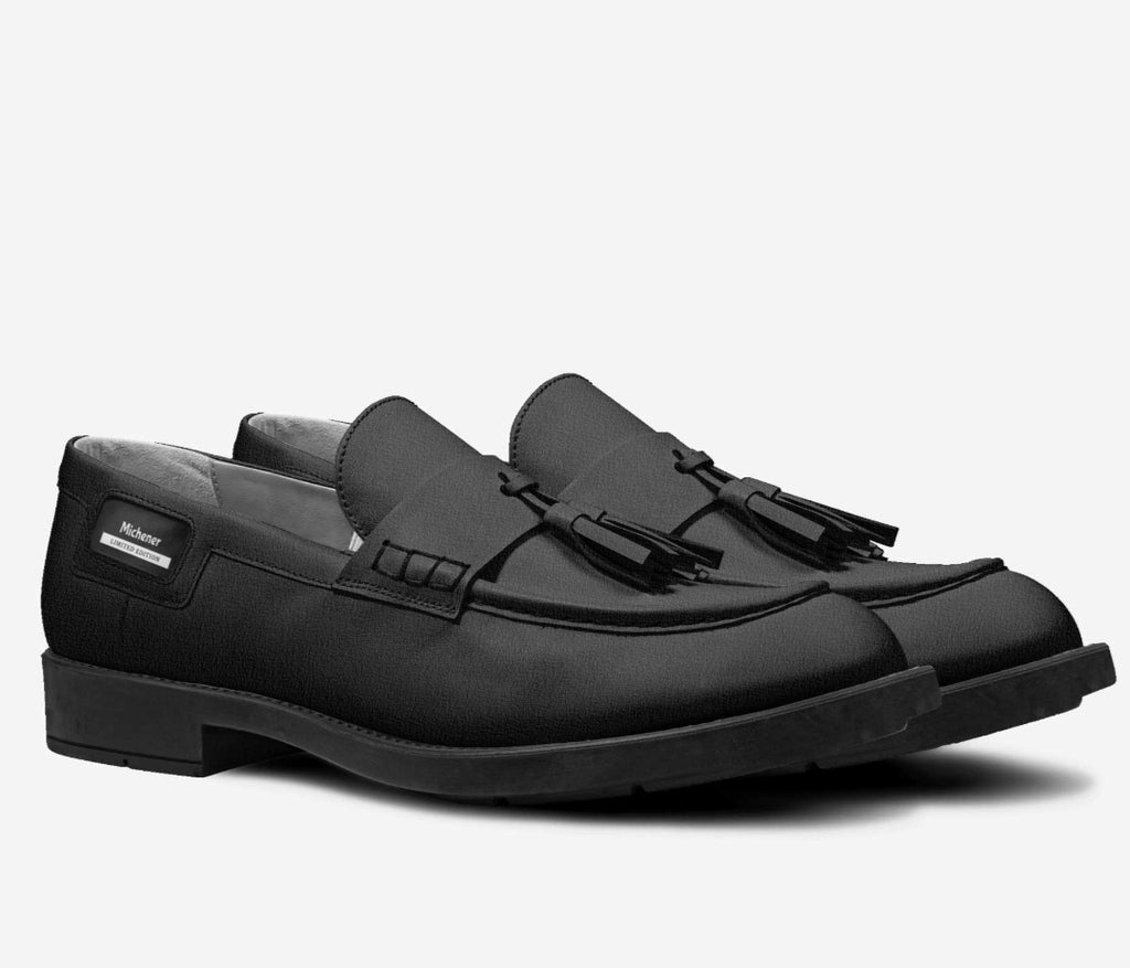 Michener™ Luxe Classic Black Tassel Loafers