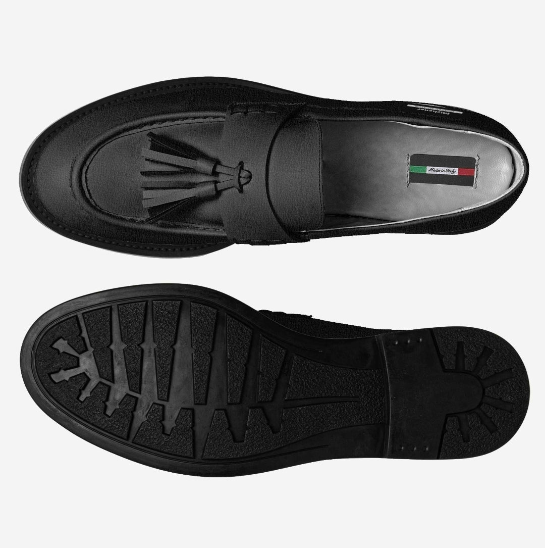 Michener™ Luxe Classic Black Tassel Loafers