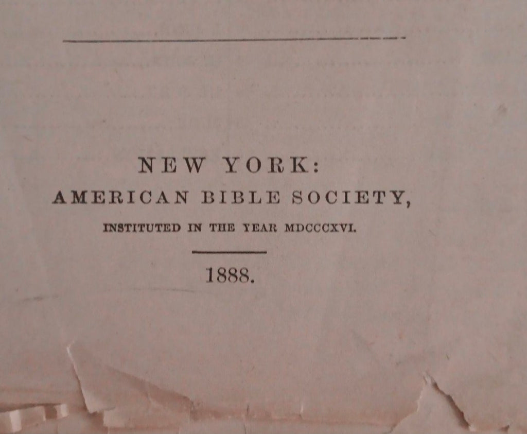 Antique 1800's Bible