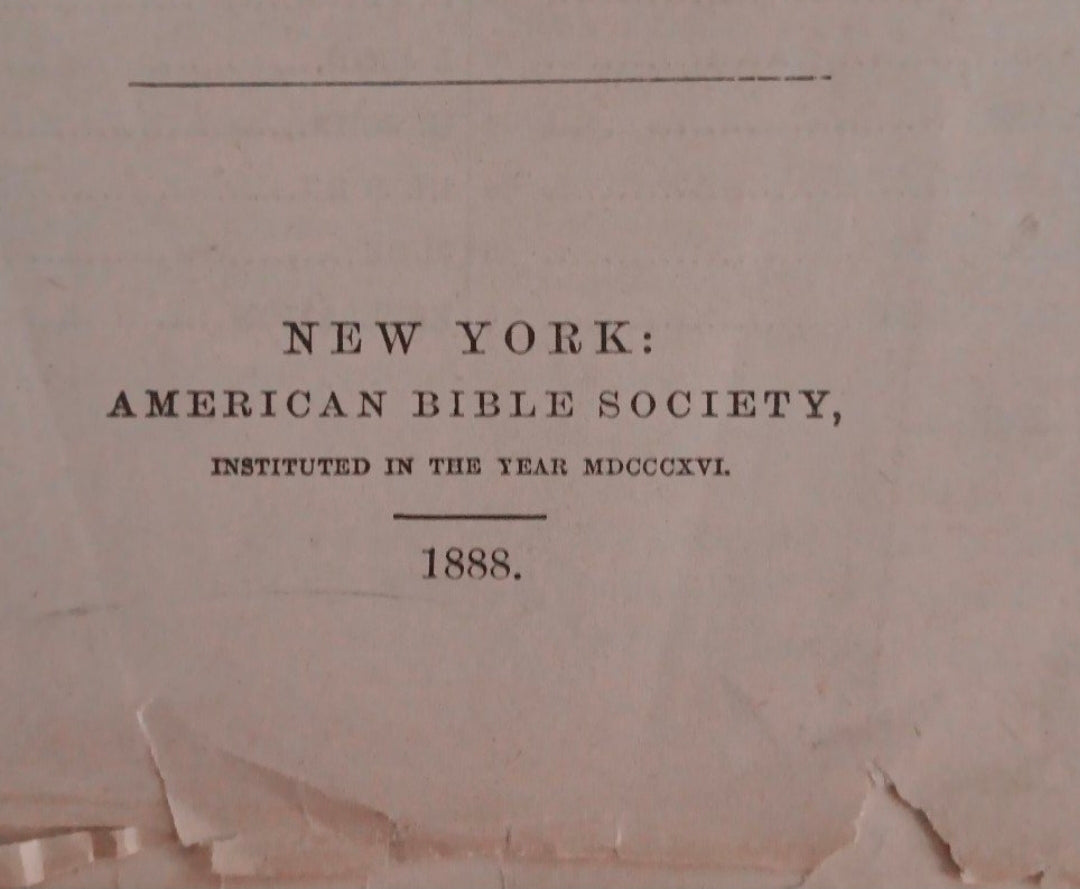 Antique 1800's Bible