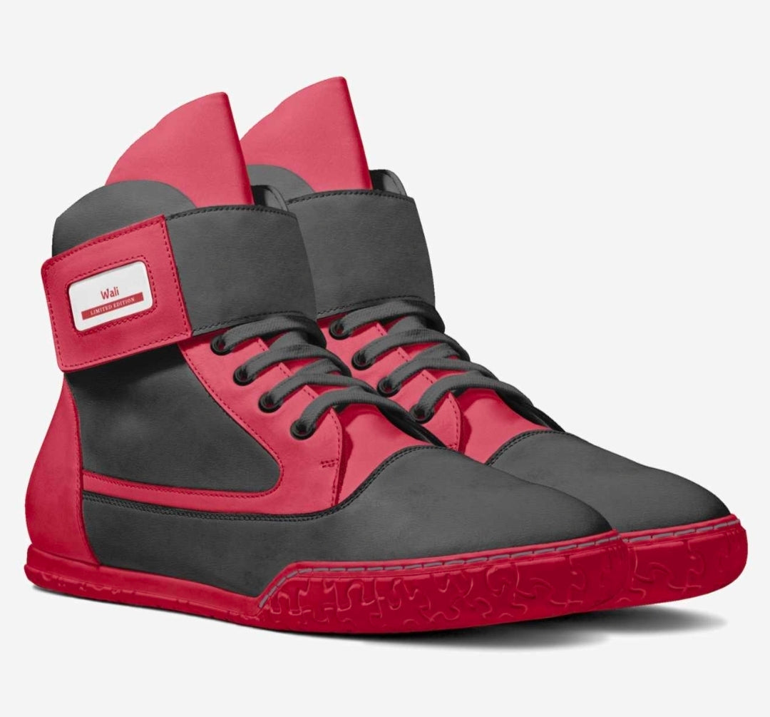 Wali™ Luxe Red & Blaque Limited Edition High Top Sneakers
