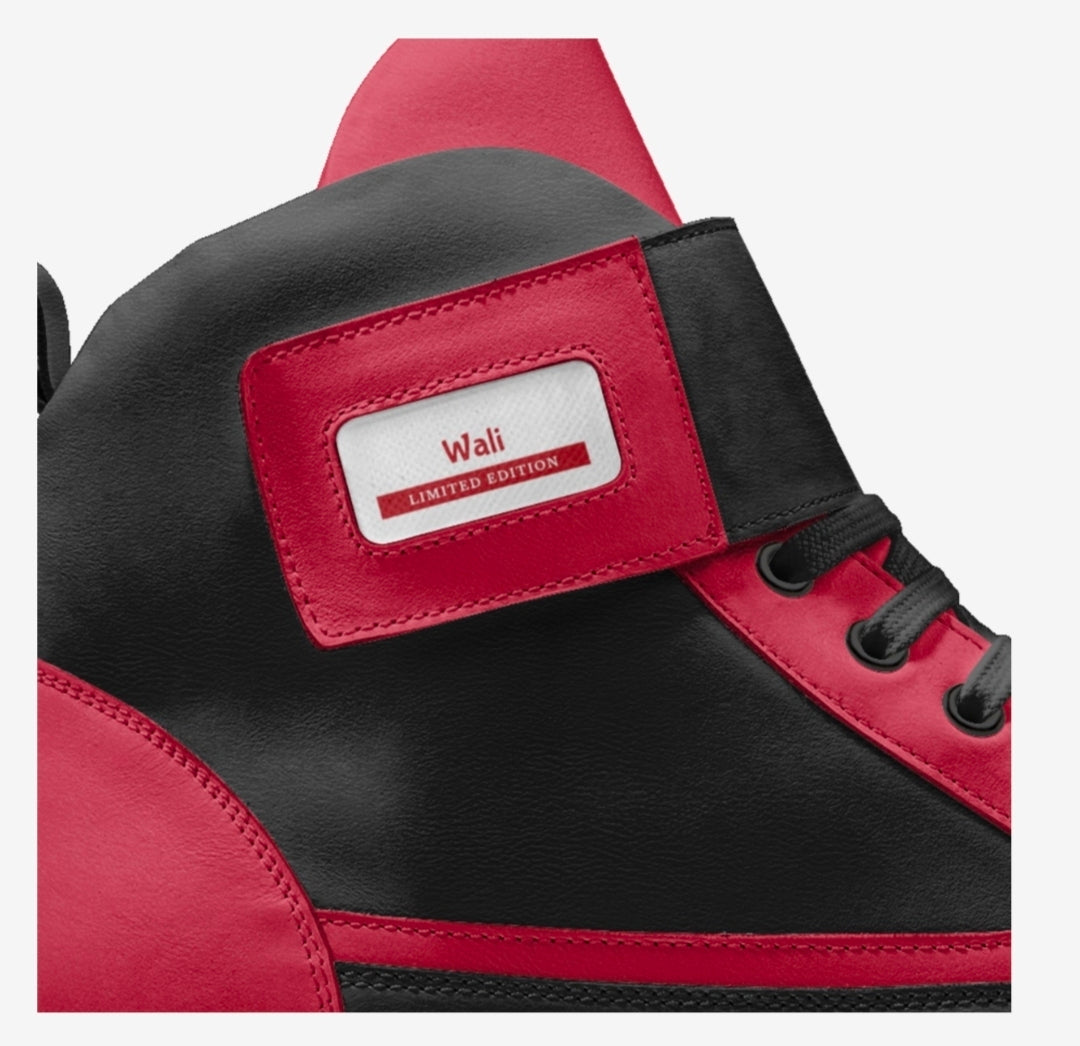 Wali™ Luxe Red & Blaque Limited Edition High Top Sneakers