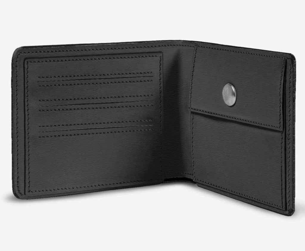 Wali™ Luxe Blaque and Red Python Print Genuine Italian Leather Wallet