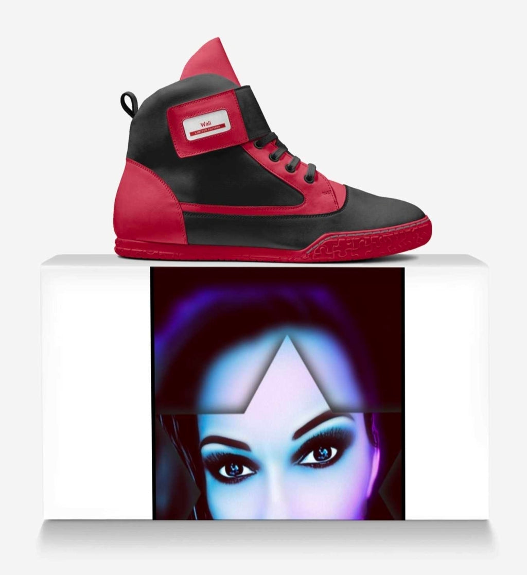 Wali™ Luxe Red & Blaque Limited Edition High Top Sneakers