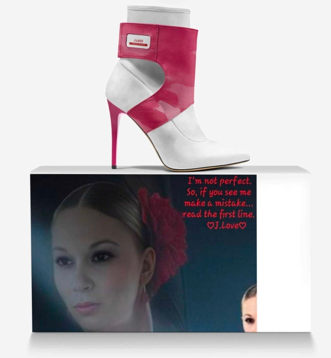 J•LOVE™ LUXE FUTURE HIGH HEEL WITH A PINK HEEL
