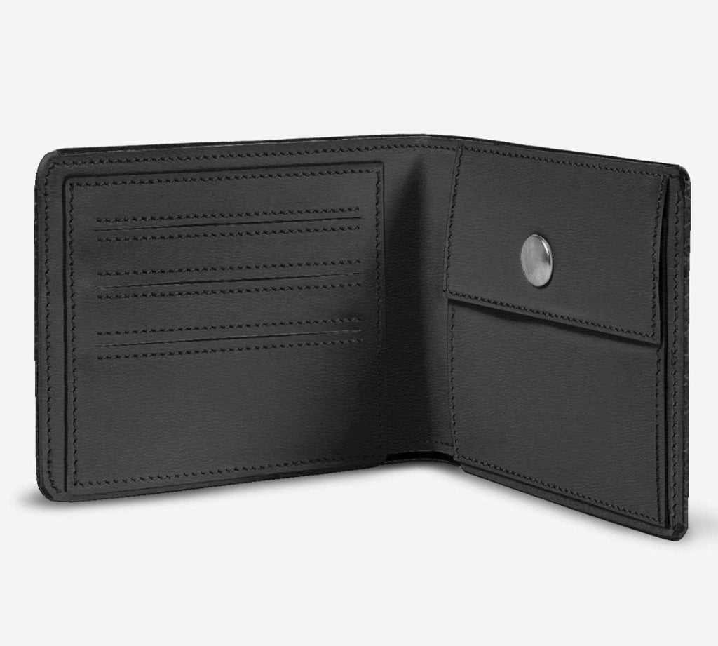 Wali™ Blaque & Gold Luxe Python Print Eco-Bio Premium Leather Wallet