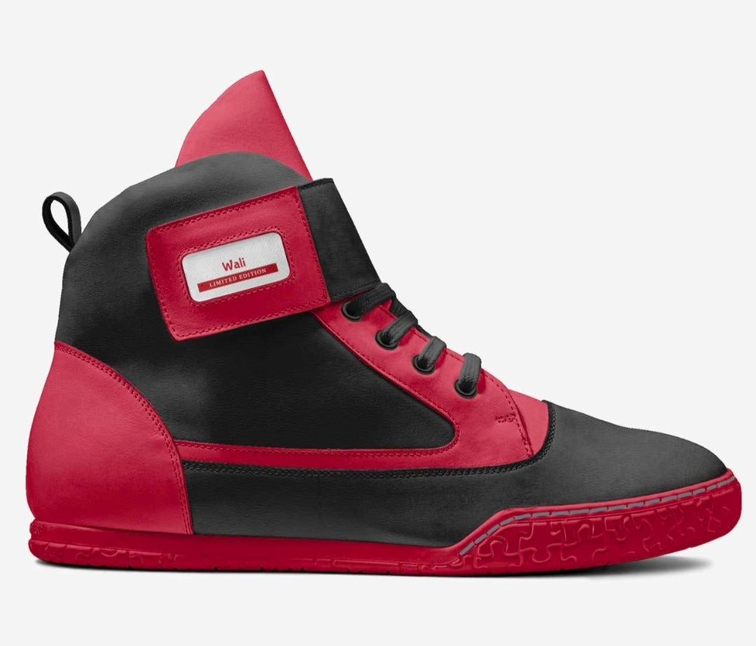 Wali™ Luxe Red & Blaque Limited Edition High Top Sneakers