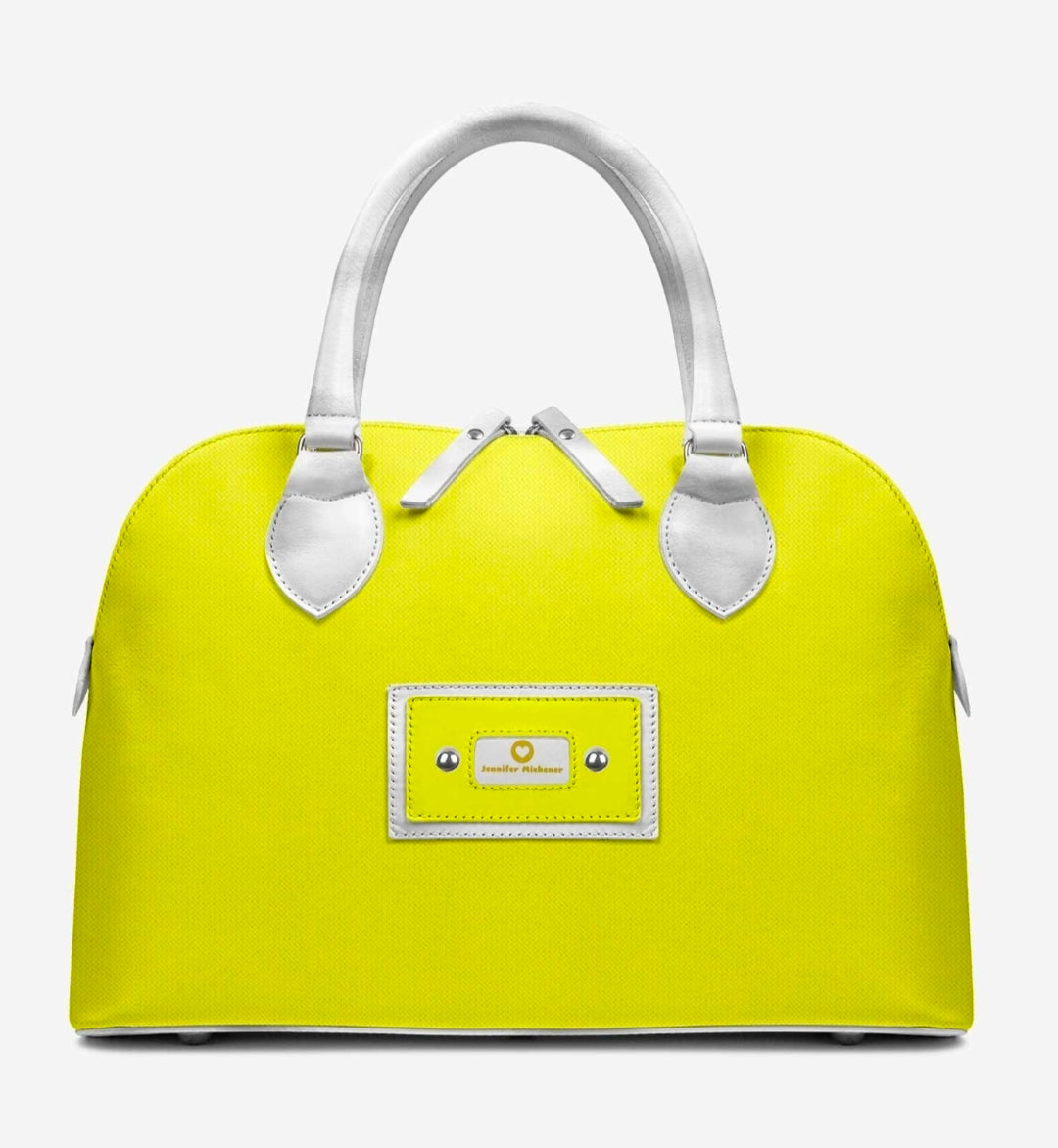 Jennifer Michener™ Signature Luxe Yellow & White Handbag
