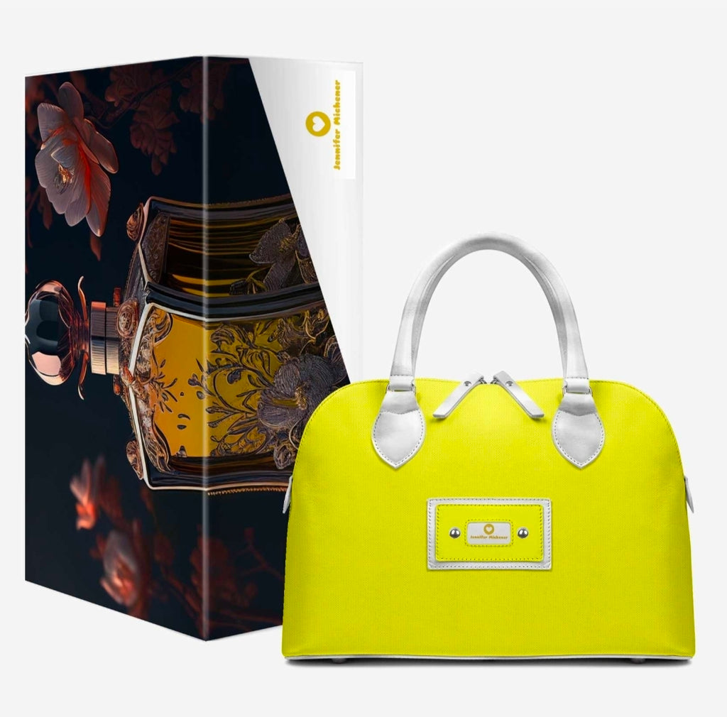 Jennifer Michener™ Signature Luxe Yellow & White Handbag