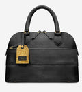 Jennifér™ Collection Luxe Python Print Blaque Hand bag with Gold Hangtag