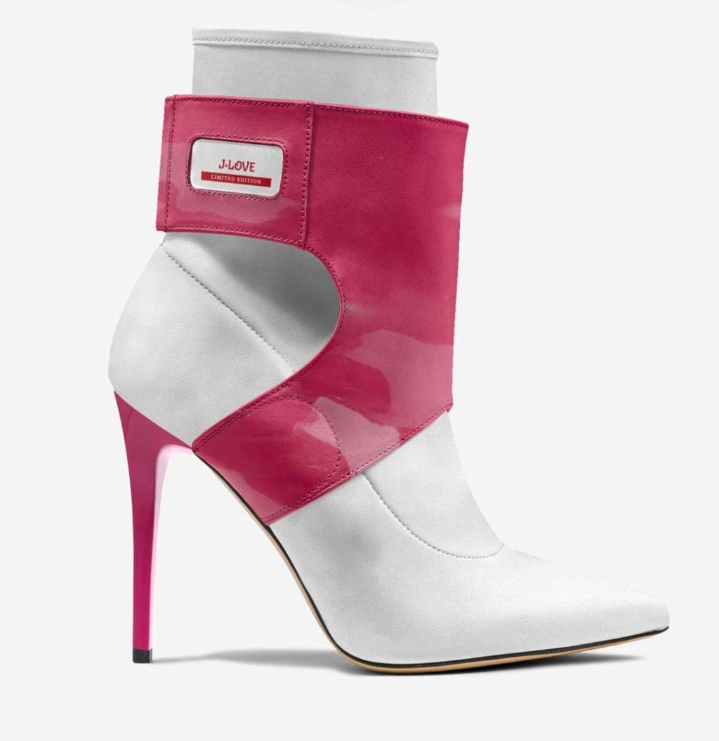 J•LOVE™ LUXE FUTURE HIGH HEEL WITH A PINK HEEL