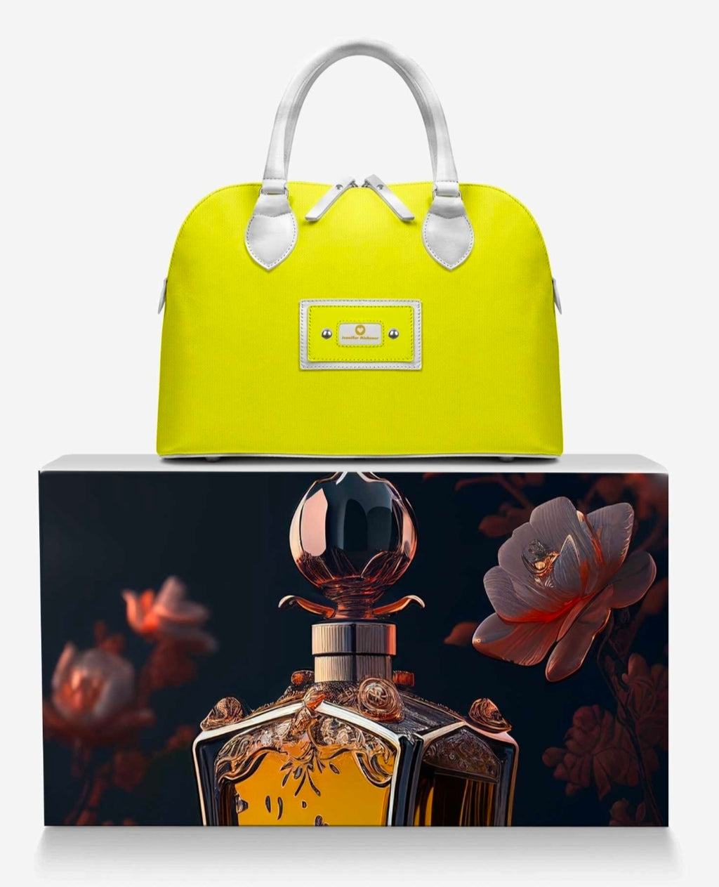 Jennifer Michener™ Signature Luxe Yellow & White Handbag
