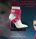 J•LOVE™ LUXE FUTURE HIGH HEEL WITH A PINK HEEL