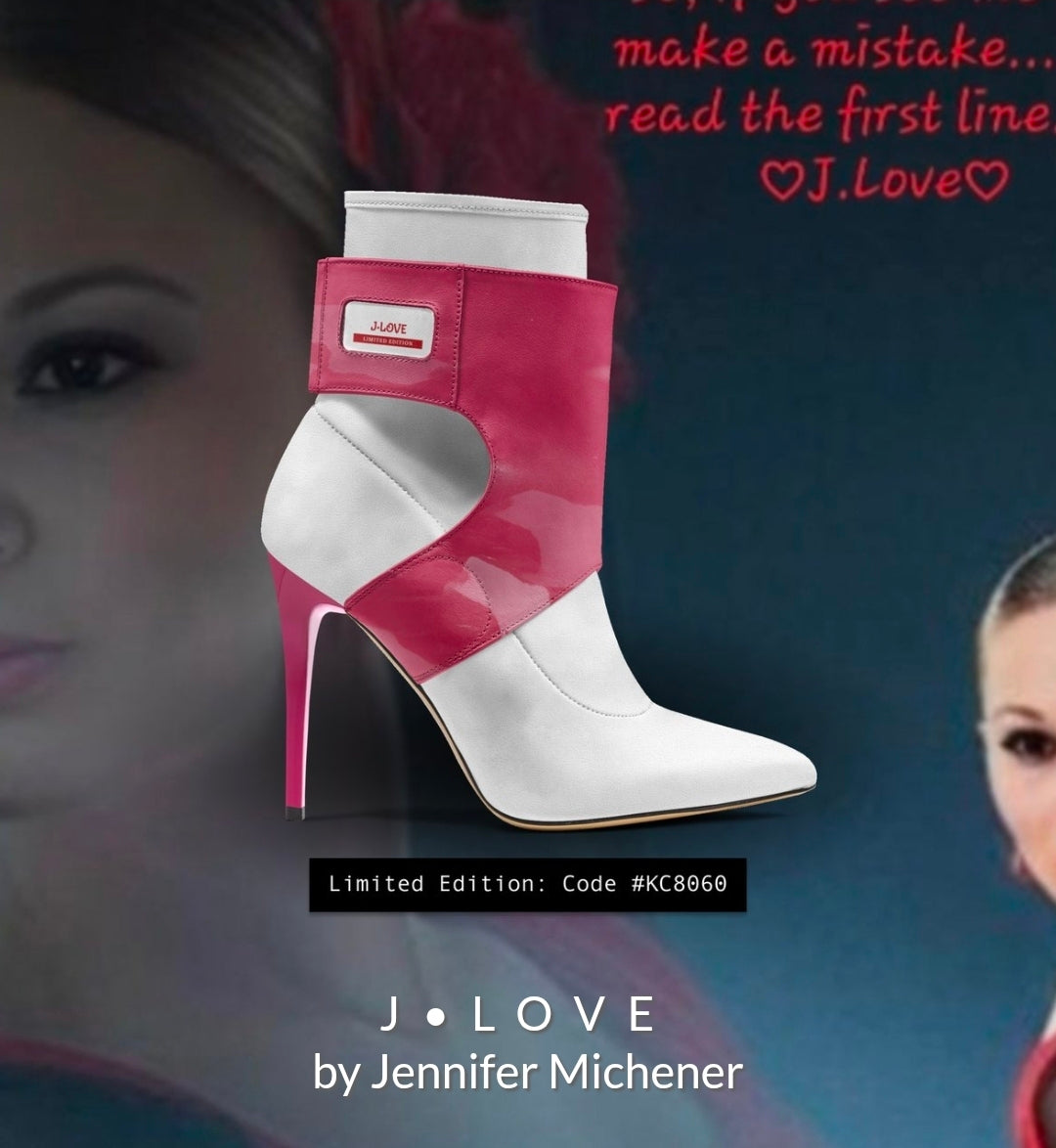 J•LOVE™ LUXE FUTURE HIGH HEEL WITH A PINK HEEL