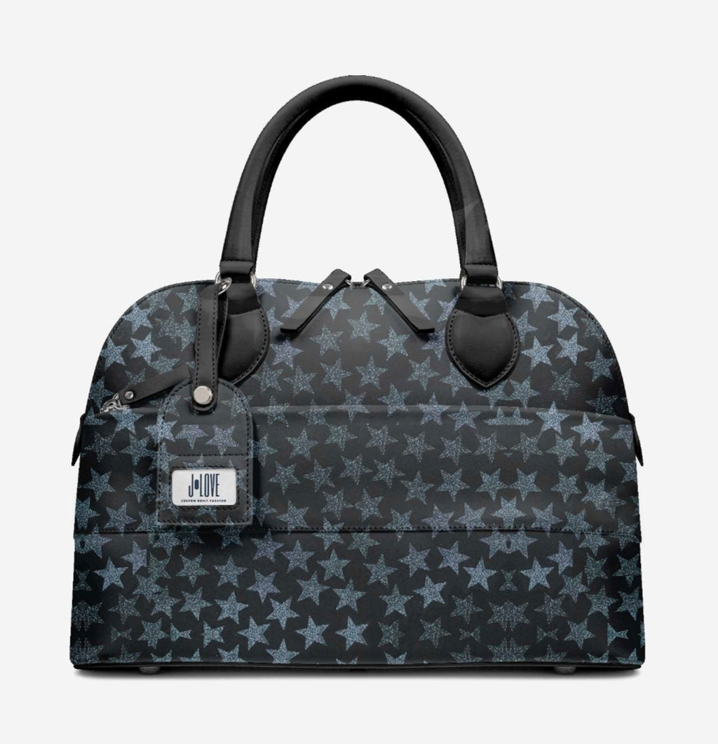 J•LOVE™ Limited Edition Luxe Star Print Eco-Bio Premium Leather Handbag