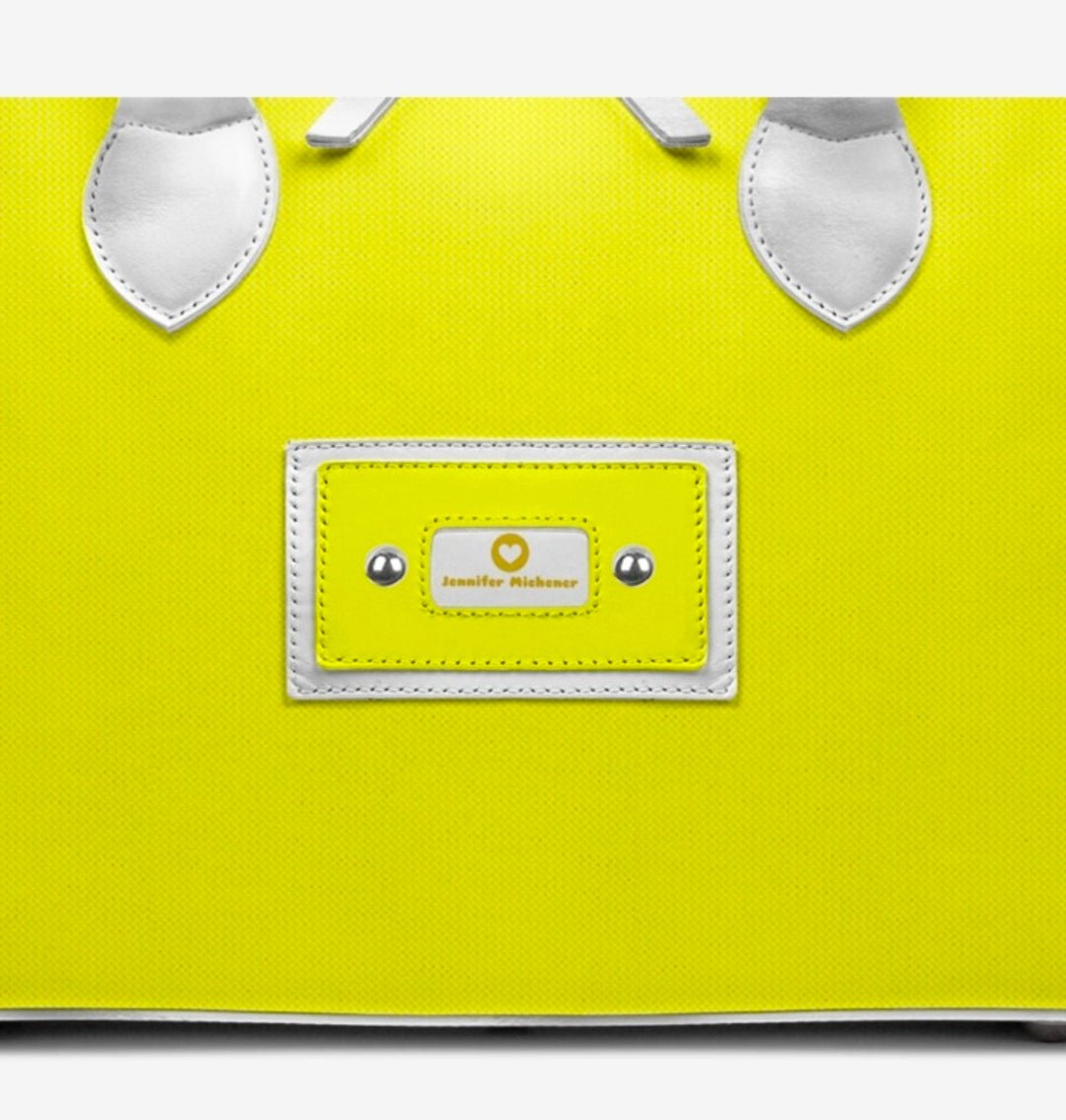 Jennifer Michener™ Signature Luxe Yellow & White Handbag