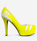 Jennifer Michener™ Luxe Yellow & White Platform Stiletto Heels